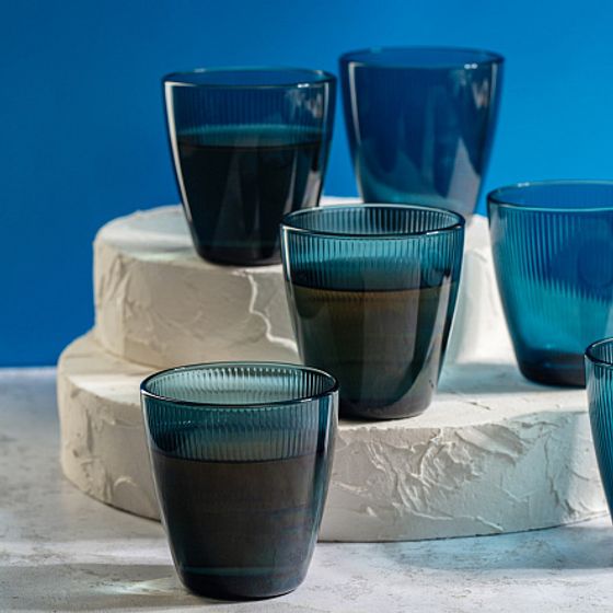 Стакан КОНЦЕПТО СТРАЙПИ ЛОНДОН ТОПАЗ 250мл низкий