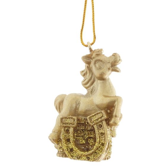 Фигурка декоративная подвесная &quot;Лошадка&quot;, L3 W1,5 H4 см, 3в.