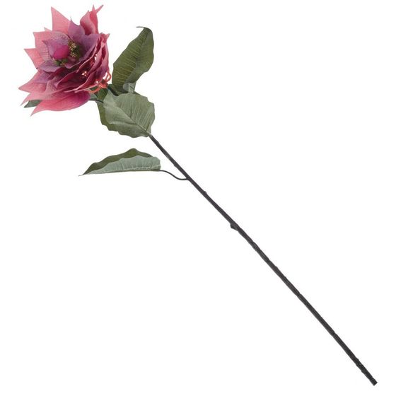 Цветок искусственный &quot;Пуансеттия&quot;, L18 W18 H85 см