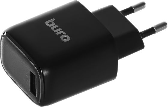 Сетевое З/У Buro BUWG1 1хUSB 18Вт 5-12В 3A QC черный (BUWG18P100BK)