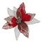 Цветок искусственный &quot;Пуансеттия&quot; (на клипсе), L21 W21 H7,5 см