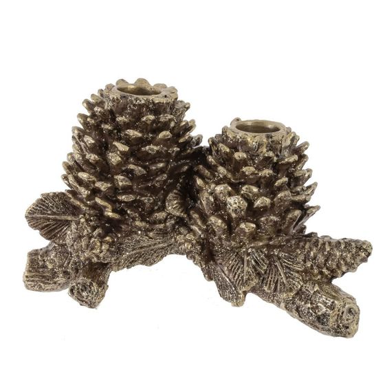 Подсвечник &quot;Шишки&quot;, L22 W12,5 H11 см