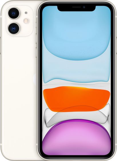 Смартфон Apple A2221 iPhone 11 128Gb 4Gb белый моноблок 3G 4G 1Sim 6.1&quot; 828x1792 iOS 15 12Mpix 802.11 a/b/g/n/ac/ax NFC GPS GSM900/1800 GSM1900 Touch