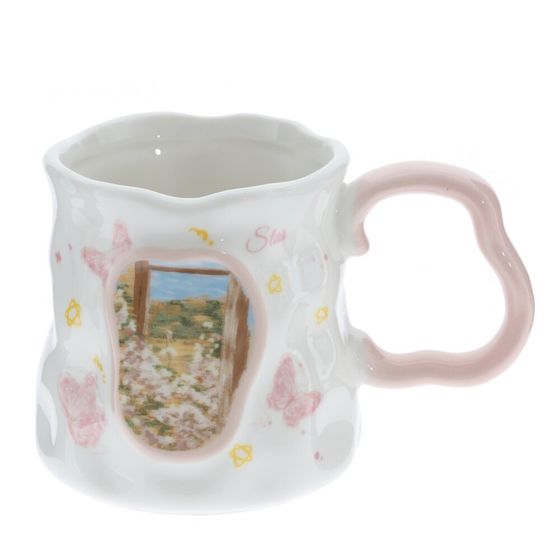 Кружка, 350 мл, L14 W10 H9,5 см, 4в.