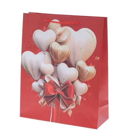 Пакет подарочный (бумага 210г/м2, блок микс 12шт), L26 W10 H32 см, 4в.