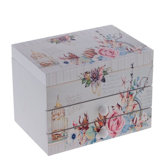 Шкатулка для украшений музыкальная, Д17 Ш12 В13 см