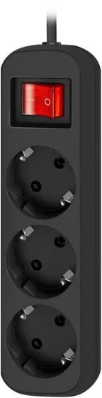 Сетевой удлинитель Defender G330 3 роз. 3м черный (99334)
