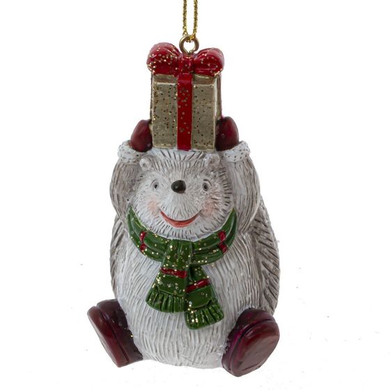 Фигурка декоративная подвесная &quot;Ежик&quot;, L4 W5 H8 см, 4в.