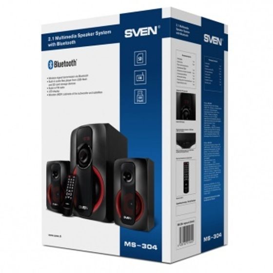 Колонки 2.1 Sven MS-304 40Вт черный