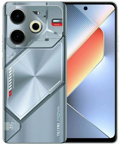 Смартфон Tecno Pova 6 Neo 8/256Gb серебристый (LI6 Starry Silver)