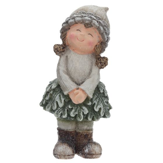 Фигурка декоративная "Мальчик/ Девочка, L9,5 W6,5 H19 см, 2в.