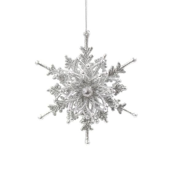 Украшение новогоднее &quot;Снежинка&quot;, L10,5 W4 H12 см