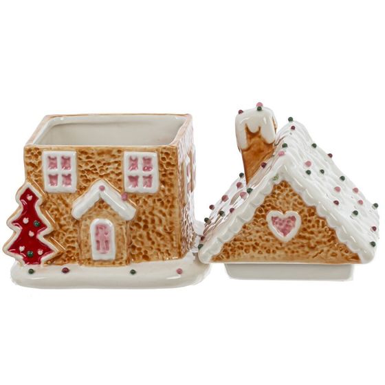 Конфетница &quot;Пряничный дом&quot;, 400 мл, L10,5 W10,5 H16 см, 2в.