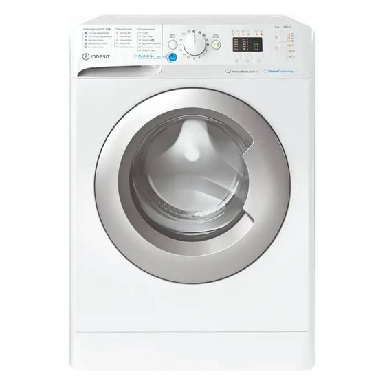 Стиральная машина Indesit BWSA 61051 WSV RU белый, 6кг, 1000об/мин с паром