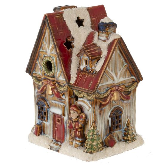 Фигурка декоративная с подсвет &quot;Домик&quot; (AAx2, н/п), L10,5 W8,5 H14,5 см
