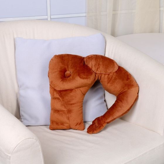 Мягкая игрушка-подушка «Мужское плечо», 45 см, цвет коричневый