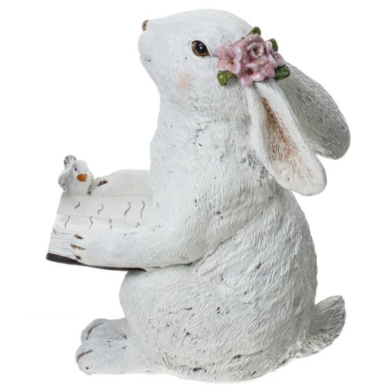 Фигурка декоративная "Заяц", L9 W14 H17 см, 1 штука, дизайн микс