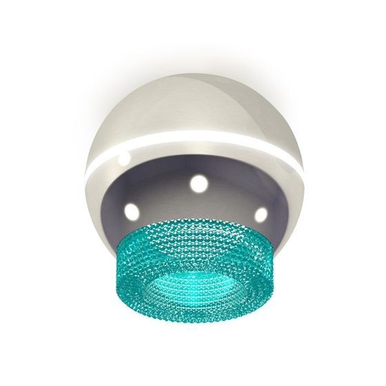 Светильник накладной Ambrella light, XS1104020, MR16 GU5.3 LED 3W, 4200K, цвет серебро, голубой