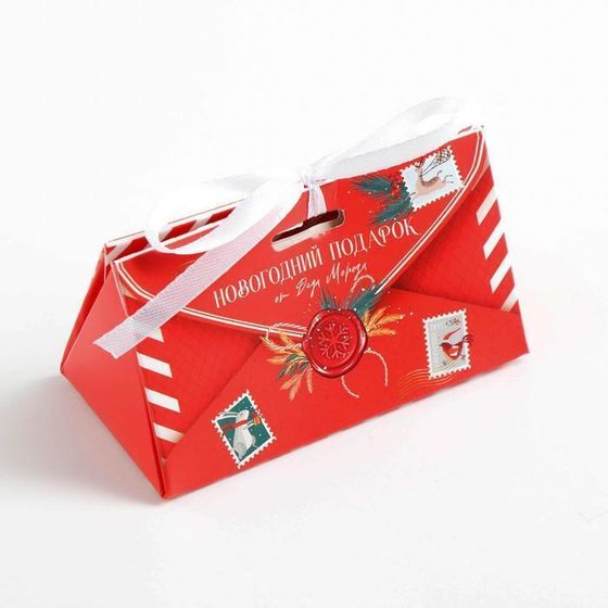 !09 Комплект из 11 штук: Бонбоньерка «Новогодняя почта», 10 × 5,5 × 5,5 см.