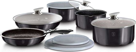 Набор посуды Berlinger Haus из 12 предметов BERLINGER HAUS BH/6910 Metallic Line Carbon Pro Edition