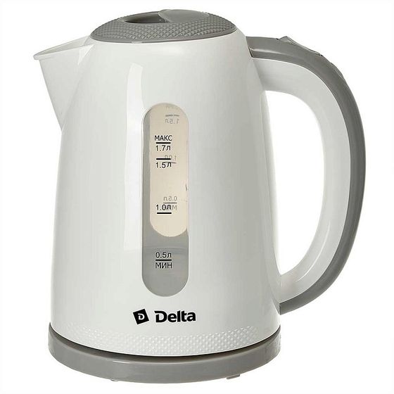 Чайник электрический Delta DL-1106 1.7л 2200Вт серый