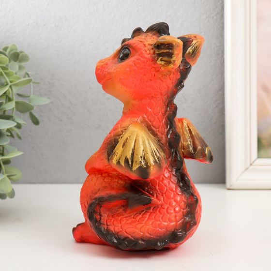 !Фигурка "Дракончик" 18х10х10 см, оранжевый