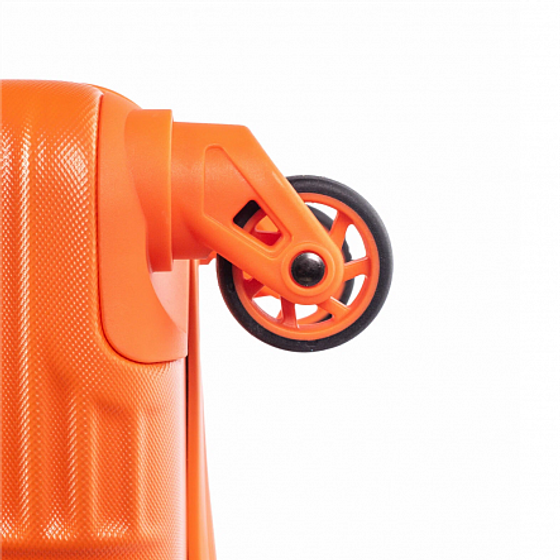 Набор чемоданов SUNSTONE оранжевых 2шт ABS в полоску