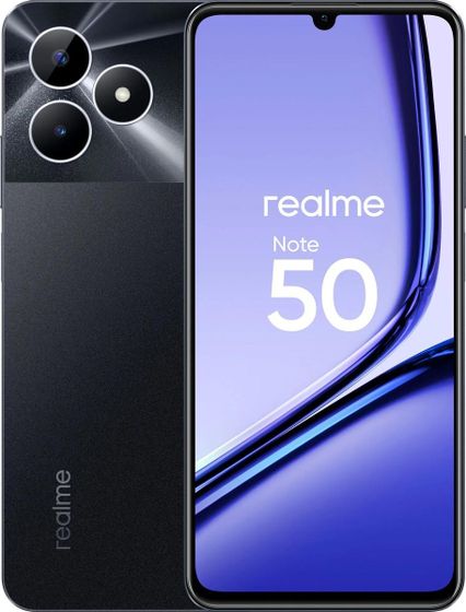 Смартфон Realme Note 50 3/64Gb черный (RMX3834/631011001777/1913/631002001087)
