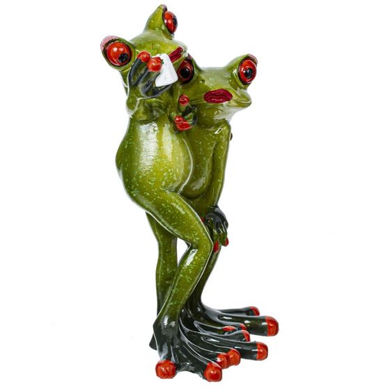 Фигурка декоративная "Лягушки", L10 W6 H16 см