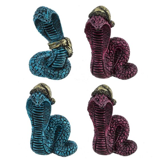 Фигурка декоративная &quot;Змея&quot;, L5,5 W3,5 H7,5 см, 4в.
