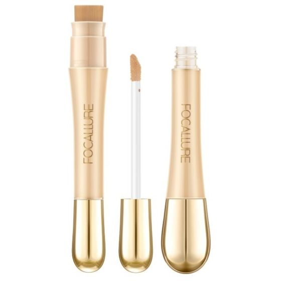 Консилер с кистью Focallure Soft Matte Complete Concealer, тон 01, 8 г