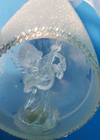 !Светильник новогодний "Ангелочек" 25 см. мерцание