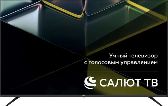 Телевизор LED 50&quot; Leff 50U680T черный 4K UHD SmartTV безрамочный