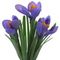 Цветы искусственные "Букет Крокусов", L9 W9 H31 см