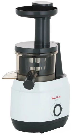 Соковыжималка шнековая Moulinex ZU150110 150Вт черный/белый