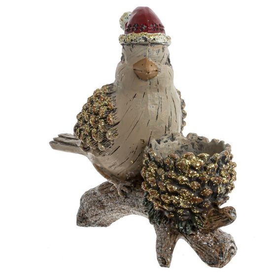 Фигурка декоративная &quot;Птичка&quot;, L16 W6,5 H15 см, 2в.