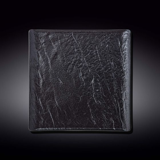 Тарелка квадратная Wilmax England Slate Stone, размер 27×27 см