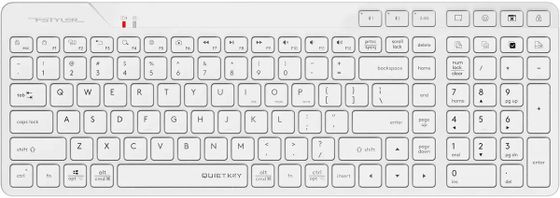 Клавиатура A4Tech Fstyler FBK27C AS беспров. белый BT/Radio