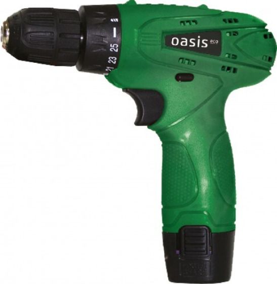 Дрель-шуруповерт аккумуляторная Oasis ASB-12S Eco (J) 12В 2АКБ 2Ач и ЗУ