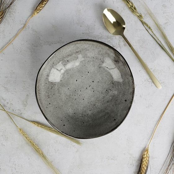 Тарелка суповая STONE DARK 20см