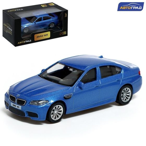 Машина металлическая BMW M5, 1:43, цвет синий