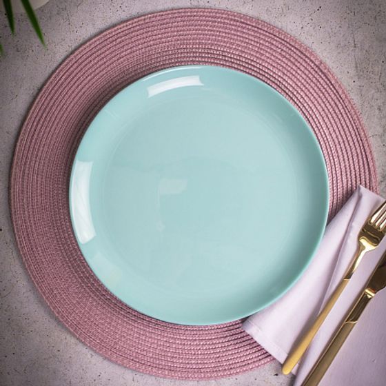 Тарелка обеденная ДИВАЛИ ЛАЙТ ТЮРКУАЗ 25см