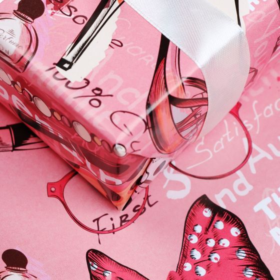 !Бумага упаковочная 2 листа глянцевая &quot;Аксессуары&quot;, 70 × 100 см.