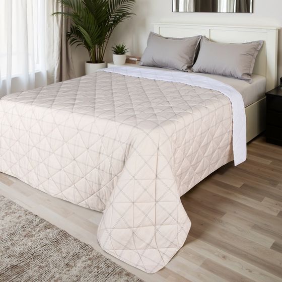 Покрывало LoveLife 1,5 сп Cage: beige 150*210±5см, микрофайбер, 100% п/э