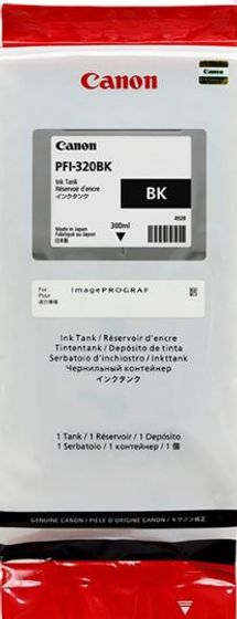 Картридж струйный Canon PFI-320 BK 2890C001 черный (300мл) для Canon imagePROGRAF TM-200/205