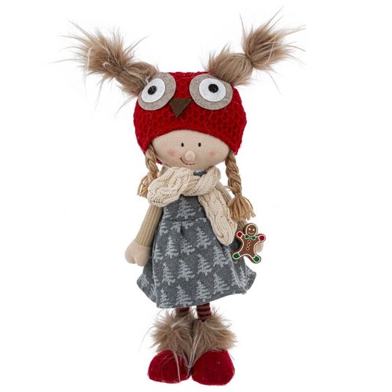 Игрушка набивная &quot;Девочка&quot;, L15 W10 H53 см, 2в.