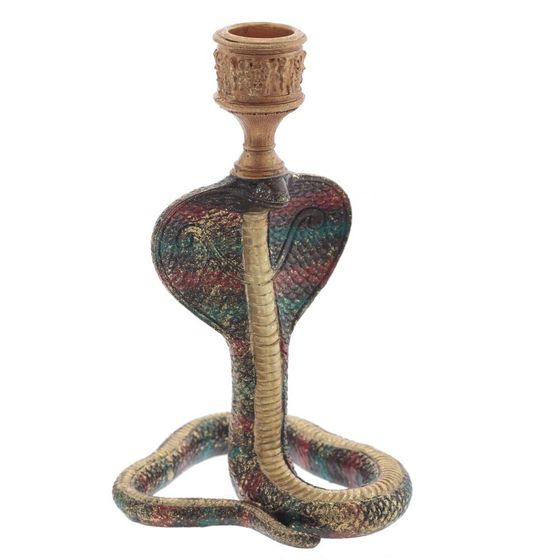 Подсвечник &quot;Змея&quot;, L10 W10 H18 см, 2в.