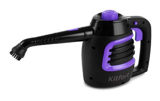 Пароочиститель ручной Kitfort КТ-930 0.18л 900Вт черный/оранжевый