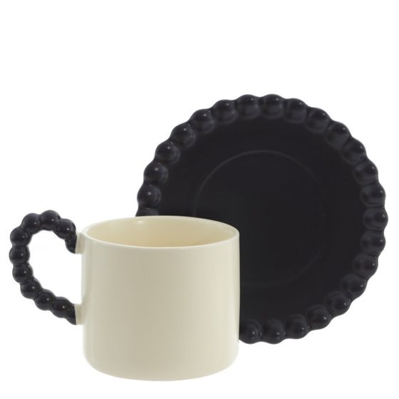 Кружка с блюдцем, 320 мл, L16 W15 H9 см, 3в.