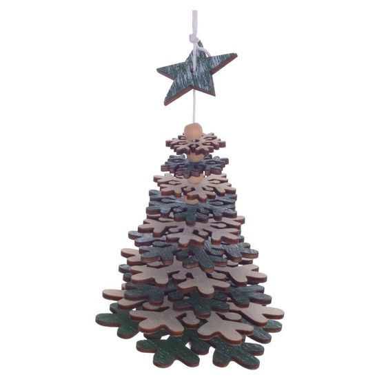 Украшение новогоднее &quot;Елка&quot;, L8 W8 H14 см, 4в.